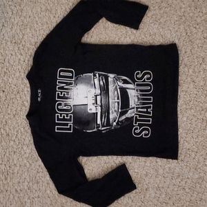 Children's Place "Legend Status" shirt, boys size: S (5/6), blk/white